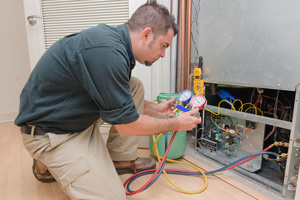 Refrigerant Recharged and Professional HVAC Contractor