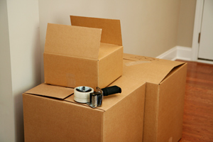 Moving Boxes with Tape Gun