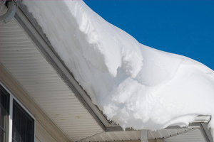 snowdrift on roof