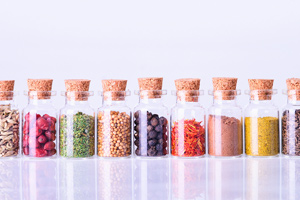 Spices In Bottles