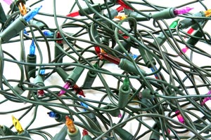 tangled christmas lights